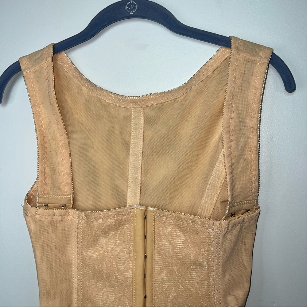 Ardyss Full Body Shapewear Girdle Beige Compression Bodysuit Size 32 - Picture 2 of 12